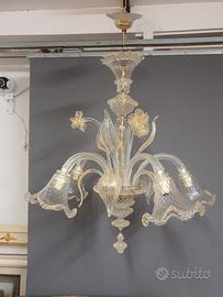 lampadario in vetro di murano 