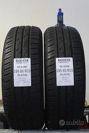 2 PNEUMATICI USATI 195 65 R15 91H PLATIN CE-0106