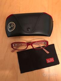 Montatura occhiali Rayban color rosso ciliegia