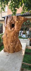 scultura naturale in legno di gelso 