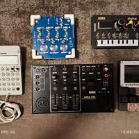 Piccola setup portatile con synth e sampler