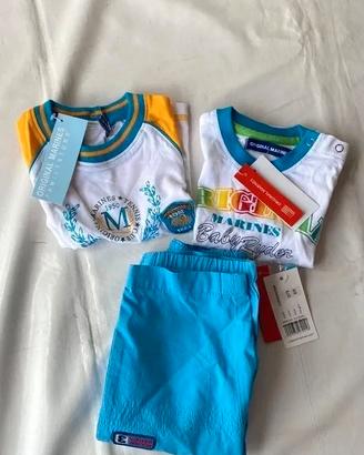 Original Marines Set 3 Pezzi Neonato 6-9 Mesi