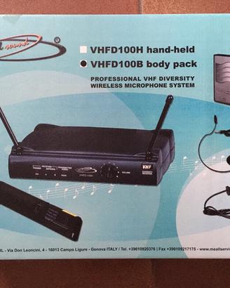 MICROFONO WIRELESS ME ALL SOUND VHF D100B BODYPACK