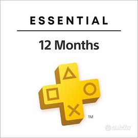 Playstation plus essential 12 mesi ps4-ps5