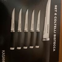 Set sei coltelli da bistecca kasanova