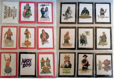 WWE WWF Collezione 18 sticker tatuaggi anni 90 