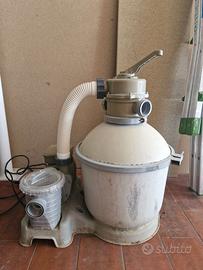 Filtro a sabbia per piscina esterna