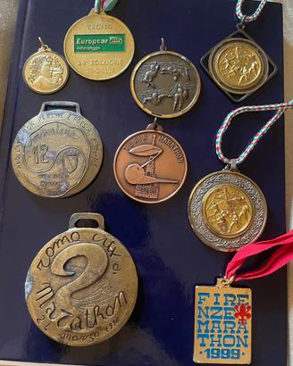 Lotto 9 medaglie sportive vintage