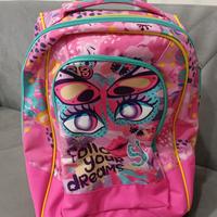 zaino scuola femminuccia con ruote e maniglia 