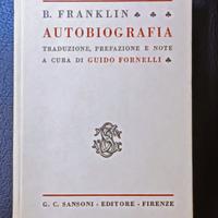 AUTOBIOGRAFIA di B FRANKLIN Traduzione, Prefazione