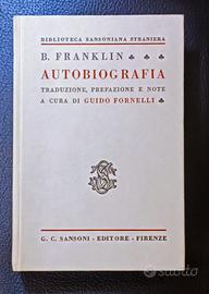 AUTOBIOGRAFIA di B FRANKLIN Traduzione, Prefazione