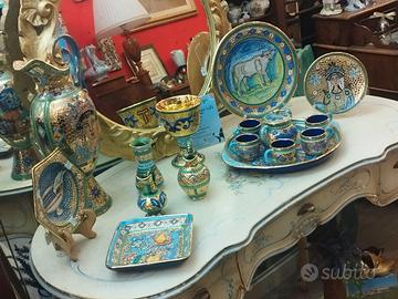 Lotto stile bizantino Ceramiche artistiche Deruta 