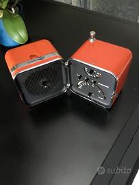 Radio cubo brionvega mod ts502 arancione