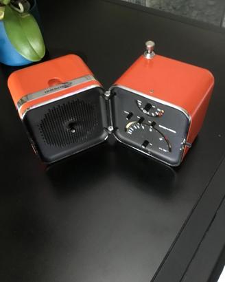 Radio cubo brionvega mod ts502 arancione