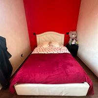 Letto Contenitore, materasso, comodino e scrivania