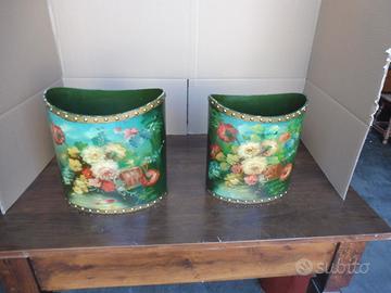 Vasi legno antico diverse misure