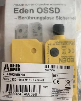 Relé di sicurezza Abb Adam OSSD-Info M12-8