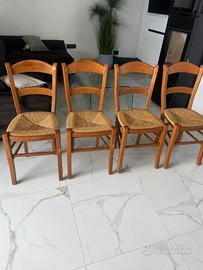 ✨Set di 4 sedie in legno massello✨