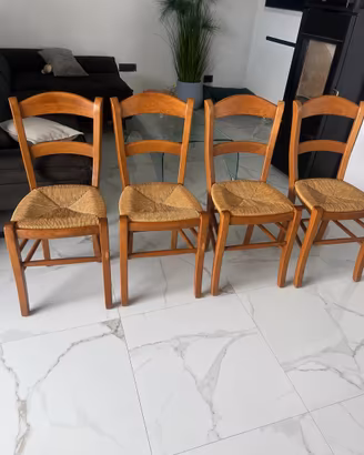 ✨Set di 4 sedie in legno massello✨