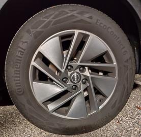 Cerchi in lega 17" + gomme per Nissan Qashqai 