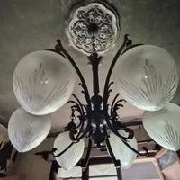 antico Lampadario a 6 bocce