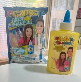 Set Me Contro Te Colla Magica +Kit Crea Pennarelli