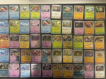 50 carte Pokemon reverse holo moderne