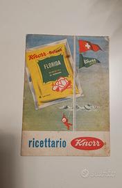 Ricettario Knore anni'60