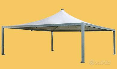 Gazebo Tensostruttura MT 10 x 10 Nuovo Certificato