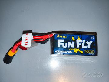 Tattu funfly LiPo 4s 14.8v 1550mAh 100c  XT60 