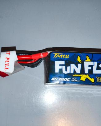 Tattu funfly LiPo 4s 14.8v 1550mAh 100c  XT60 