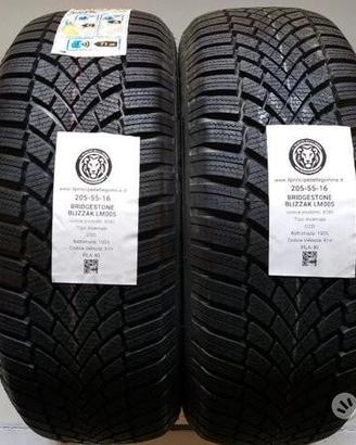 2 gomme 205 55 16 bridgestone a8580