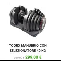 MANUBRI TOORX DA 2 A 24/40KG