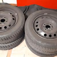 cerchi in acciaio Lancia Y 2003 + gomme estive 80%