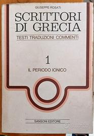 Scrittori di Grecia , sansoni editori
