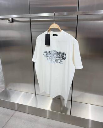 T-shirt Versace bianca e nera