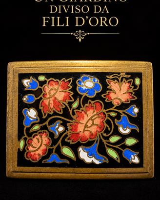 Antica spilla cloisonne anni 30 40 smalti