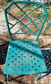 6 sedie da giardino vintage 