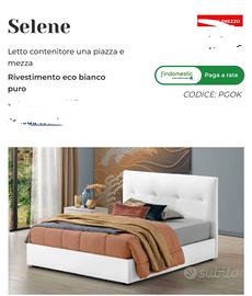 Letto contenitore piazza e mezza