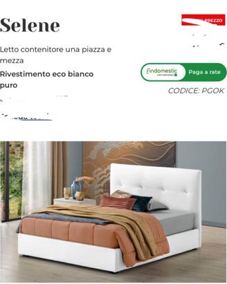 Letto contenitore piazza e mezza