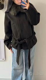 cappotto zara con pelliccia povo usato