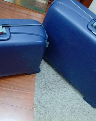 Set 2 valigie Roncato rigide blu – vintage