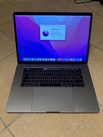 MacBook Pro 15” – i7 – 16GB RAM – SSD 512GB