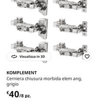 8 cerniere PAX IKEA angolare 