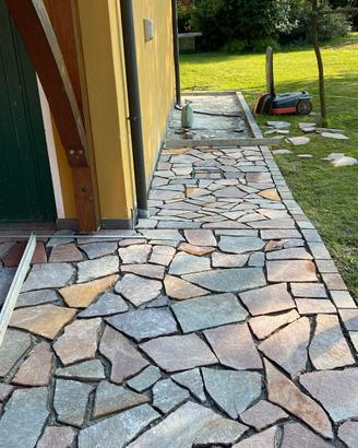 pietra di porfido per pavimenti e giardini