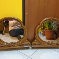 2 specchi vintage da appoggio