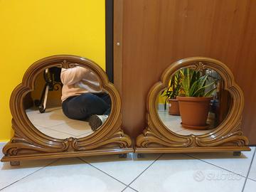 2 specchi vintage da appoggio