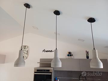 lampade a sospensione in cemento 