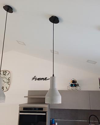 lampade a sospensione in cemento 