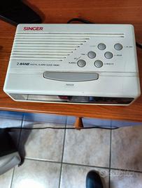 Collezionismo "Singer " radio allarm clok digitale